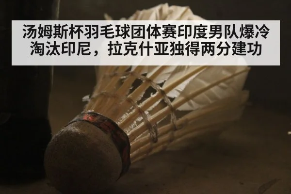 汤姆斯杯羽毛球团体赛印度男队爆冷淘汰印尼，拉克什亚独得两分建功